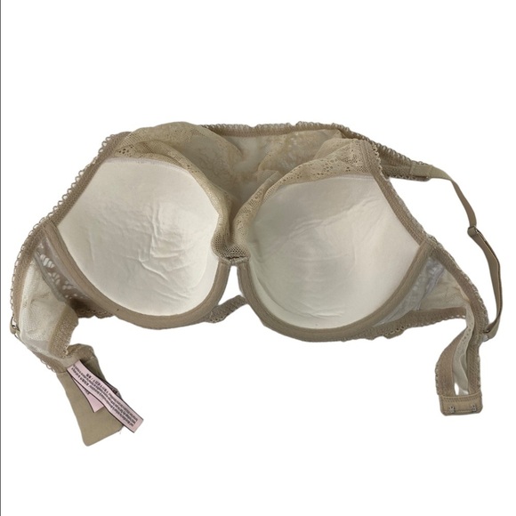 Victoria's Secret tan/nude Dream Angels lined demi bralette. 32 DD - Picture 3 of 6